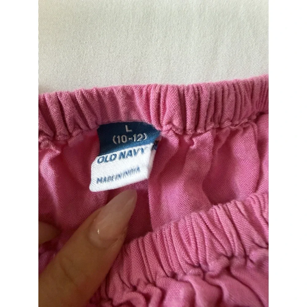 Girls Old Navy Size 10-12 Puff Sleeve Tops Lot – 2 Pieces